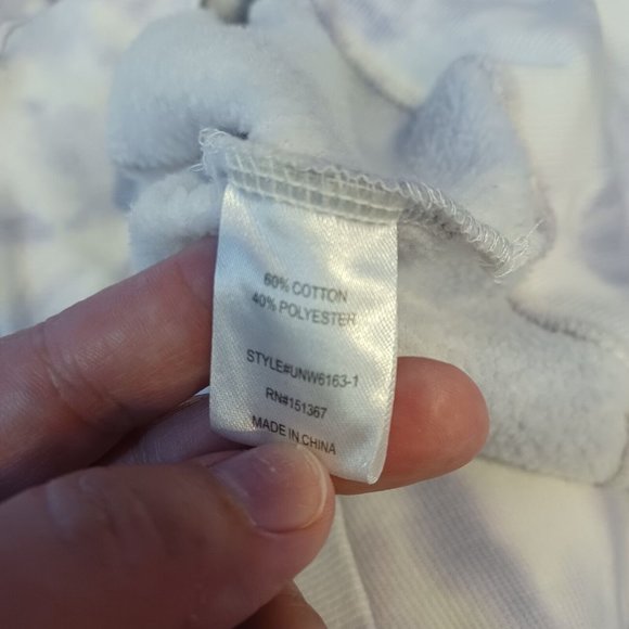 Urban Nation WMNS Sz XS Fleece Tie-dye Multi Marble Hooded Sweatshirt, Athletic - Picture 14 of 14